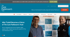 Desktop Screenshot of cureparkinsons.org.uk