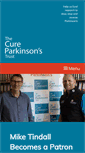 Mobile Screenshot of cureparkinsons.org.uk